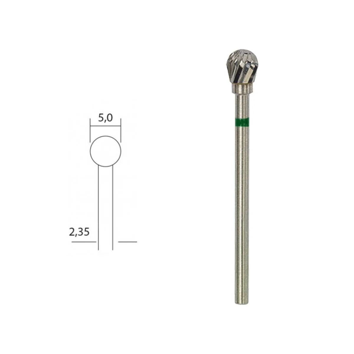 Proxxon 5mm diameter carbide end mill with round head - PRX-28760 Proxxon 5mm diameter carbide end mill with round head - PRX-28760