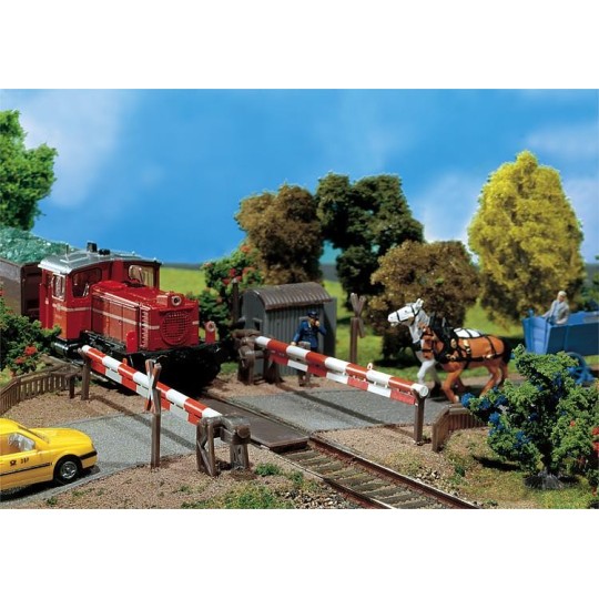 Faller_120173-Faller 120173 Model Kit, Non-Motorized Level Crossing