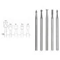 Proxxon wolfram-vanadium steel end mill, 5 shapes PRX-28710-Proxxon wolfram-vanadium steel end mill, 5 shapes - PRX-28710