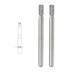 Cutter tip steel wolfram-vanadium, cylindrical Ø 3mm (x2) Proxxon -...