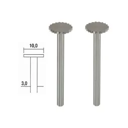 Wolfram-vanadium steel tip cutter, disc Ø 10mm (x2) Proxxon - PRX-2...