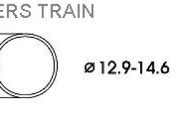 Roco 40070 Traction Tire for Locomotive 12.9 - 14.6mm x10