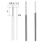 Forets hélicoïdal diamantée, Ø 0.8mm et 1.2mm Proxxon Proxxon PRX-28255 - 1 PRX-28255-Forets hélicoïdal diamantée, Ø 0.8mm et 1.2mm Proxxon - PRX-28255