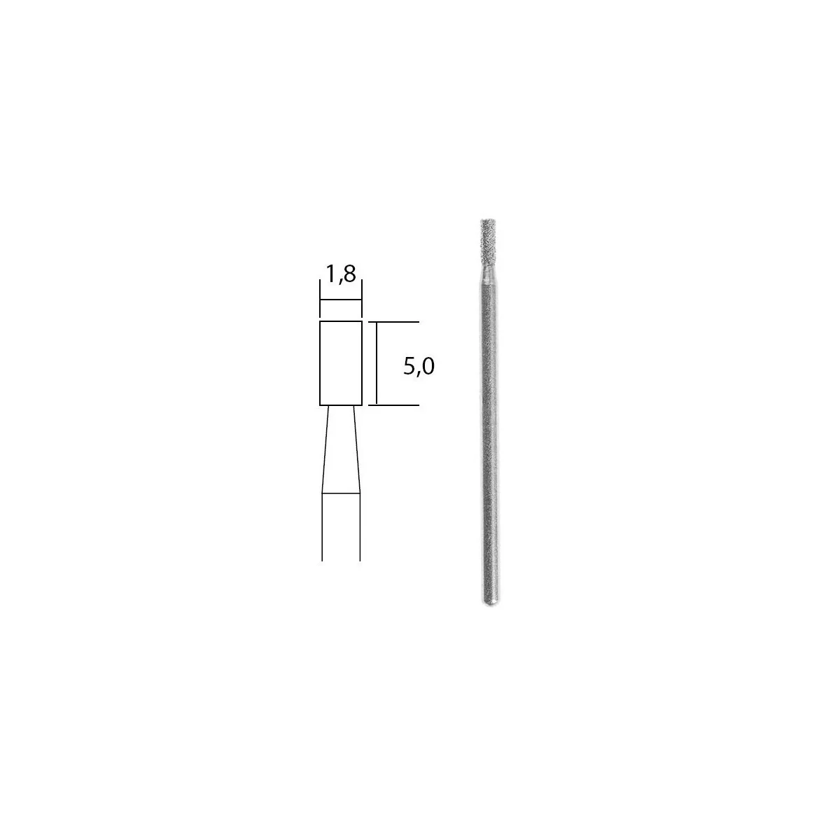 Proxxon cylindrical diamond grinding bit Ø 1.8 mm - PRX-28240 Proxxon cylindrical diamond grinding bit Ø 1.8 mm - PRX-28240
