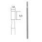 Embout de meulage diamanté cylindrique Ø 1,8 mm Proxxon Proxxon PRX-28240 - 1 PRX-28240-Embout de meulage diamanté cylindrique Ø 1,8 mm Proxxon - PRX-28240