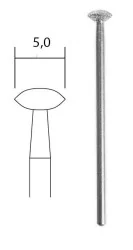 Embout de meulage diamanté bombé Ø 5,0 mm Proxxon Proxxon PRX-28250 - 1