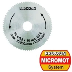 Proxxon 50mm Solid Carbide Saw Blade, 80 Teeth