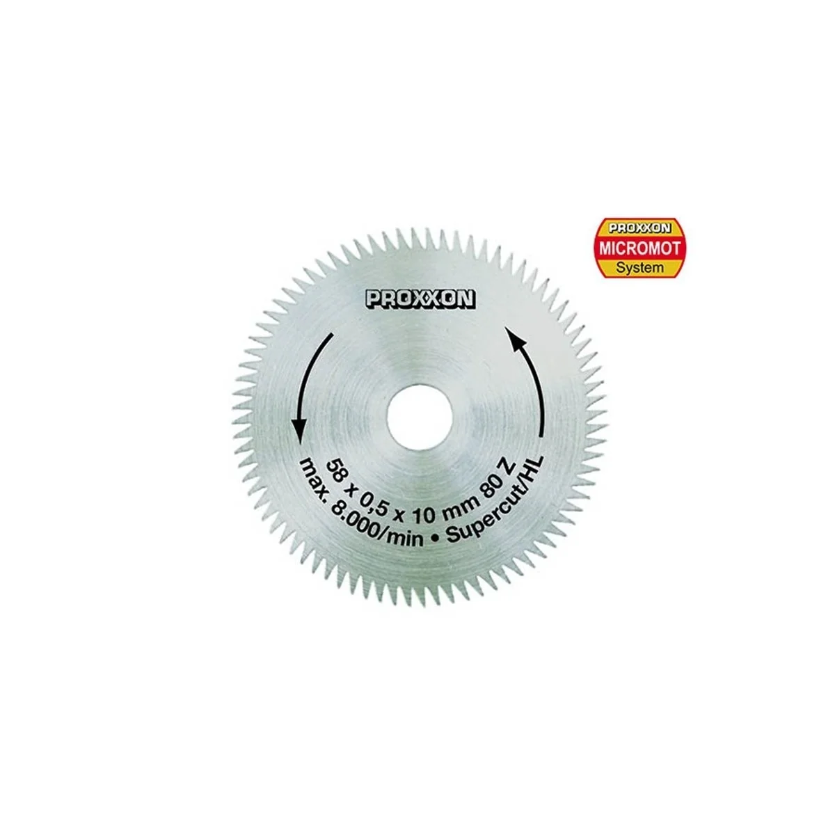 Circular saw blade Super-cut alternating toothing 58 mm, 80 teeth P...