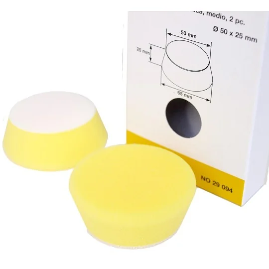 Éponge de polissage conique Ø 50 mm, moyenne (jaune) (x2) Proxxon Proxxon PRX-29094 - 2 PRX-29094-Éponge de polissage conique Ø 50 mm, moyenne (jaune) (x2) Proxxon - PRX-29094