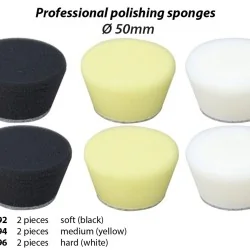 Éponge de polissage conique Ø 50 mm, dure (blanche) (x2) Proxxon Proxxon PRX-29096 - 1