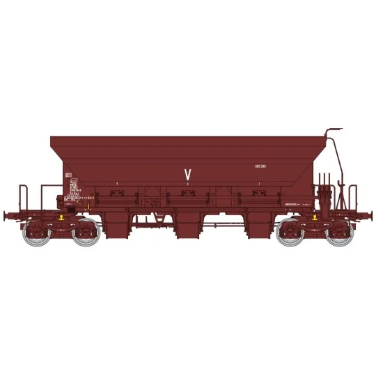 Ree Models WB677 Ballast Hopper Wagon F70 Uas, SNCF, Era IV-V WB-677-Ree Models WB677 Ballast Hopper Wagon F70 Uas, SNCF, Era IV-V