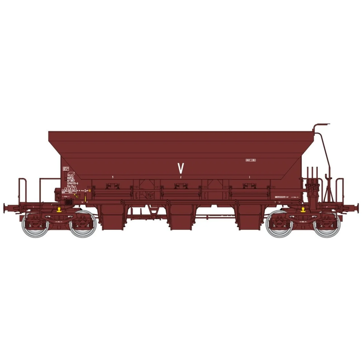 Ree Models WB677 Ballast Hopper Wagon F70 Uas, SNCF, Era IV-V Ree Models WB677 Ballast Hopper Wagon F70 Uas, SNCF, Era IV-V