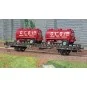 Ree models WB614 UFR Biporteur brown wagon, round tank trailers THIS WB-614-Ree models WB614 UFR Biporteur brown wagon, round tank trailers THIS
