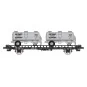 Ree models WB615 UFR Biporteur black wagon, RAYMONDI round tank tra... WB-615-Ree models WB615 UFR Biporteur black wagon, RAYMONDI round tank trailers