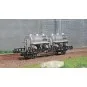 Ree models WB615 UFR Biporteur black wagon, RAYMONDI round tank tra... WB-615-Ree models WB615 UFR Biporteur black wagon, RAYMONDI round tank trailers