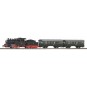 PIKO_97933-Piko 97933 Analog Starter Set with PKP Steam Locomotive and 2 Passenger Cars