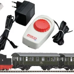 Piko 97933 Analog Starter Set with PKP Steam Locomotive and 2 Passe...