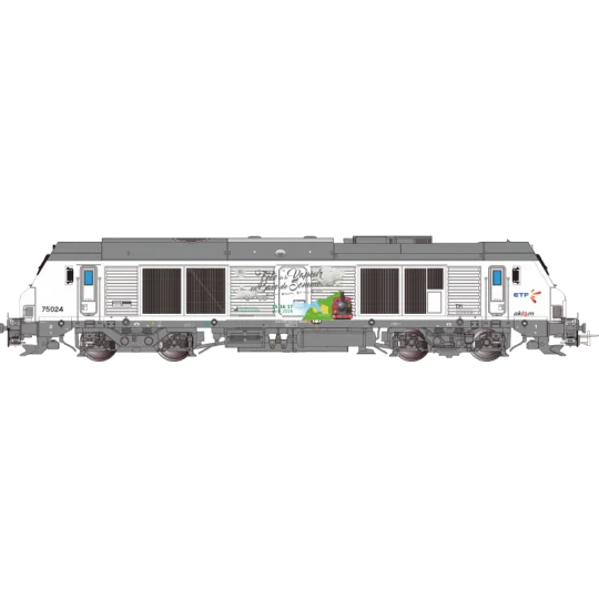 Os.Kar_OS7504DCCS-Os.Kar OS7504DCCS BB 75024 diesel locomotive, ETF, Baie de Somme, limited edition 50 years of the CFBS, digital sound