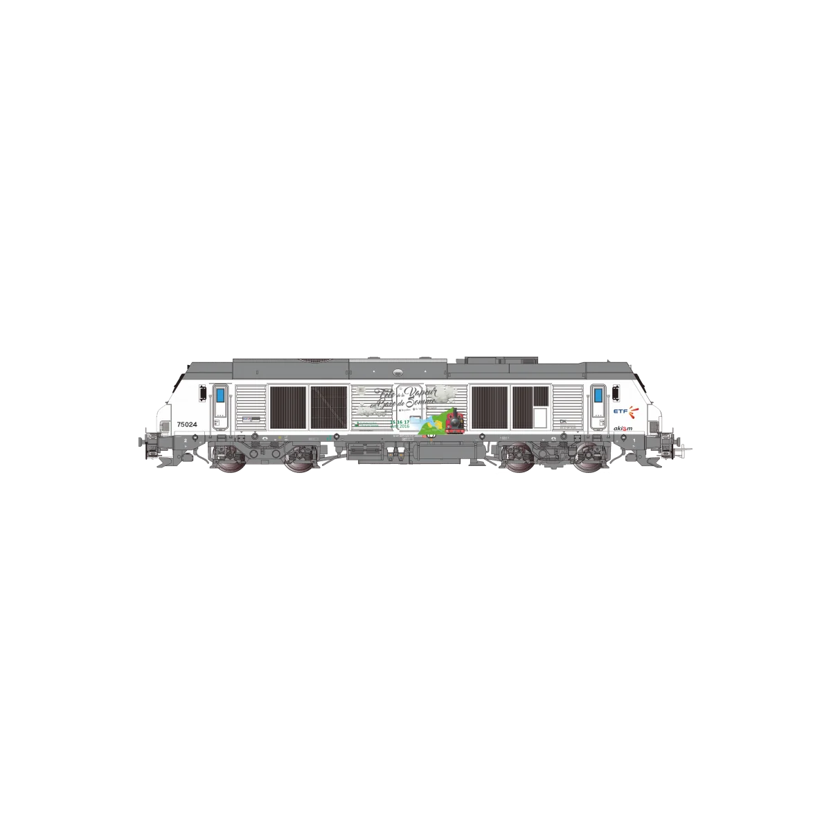 Os.Kar OS7504DCCS BB 75024 diesel locomotive, ETF, Baie de Somme, l...