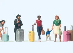 Preiser 10795 Figures, Travelers with trolley - Preiser - Preiser_1...