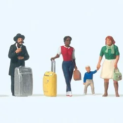 Preiser 10795 Personnages, Voyageurs avec trolley Preiser Preiser_10795 - 1