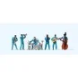 Preiser_10112-Preiser 10112 Personnages, Groupe de musiciens Jazz