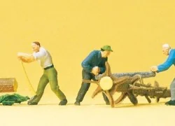 Preiser 10495 Figures, Lumberjacks and Logs - Preiser - Preiser_10495