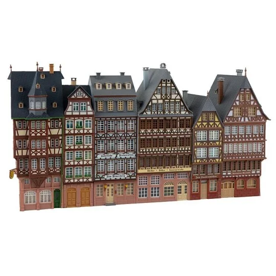Faller_190077-Faller 190077 Model Kit, Promotional Set Urban Houses Römerberg East