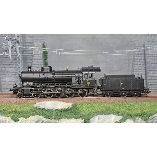 Trix_25252-Trix 25252 Steam locomotive with separate tender C 5/6, SBB, digital sound, smoke