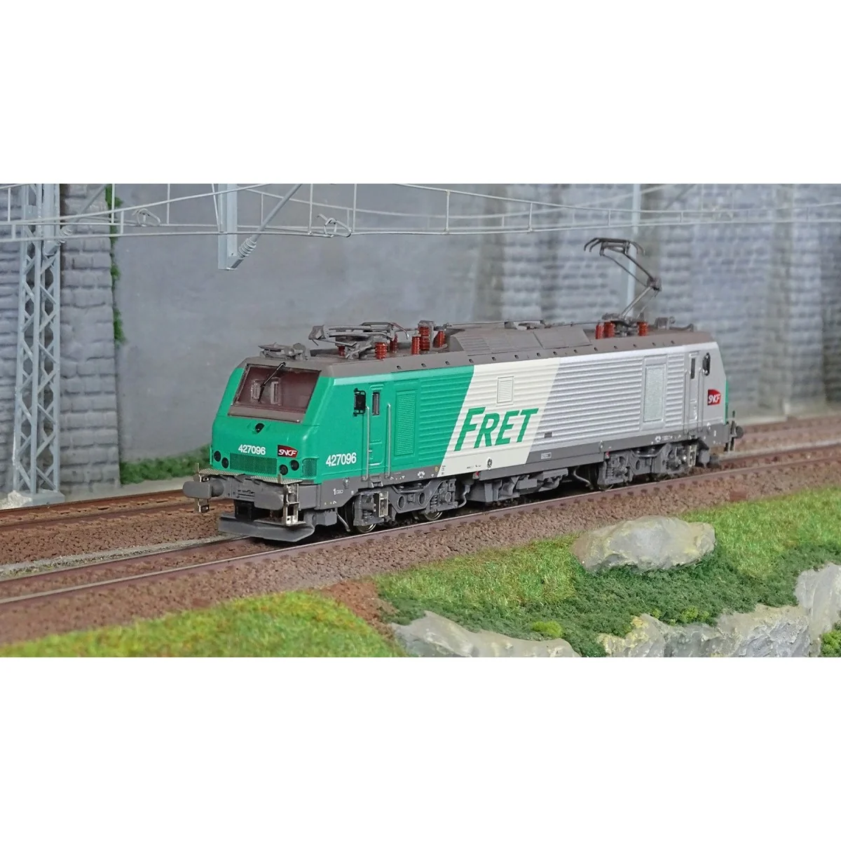 Os.Kar OS2701DCCS Electric locomotive BB 427096, SNCF, FRET, carmil...