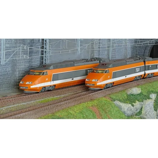 TGV-001-Ree Modeles TGV001 Set de 5 éléments TGV PSE Rame Origine N°69, SNCF