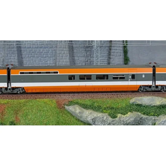 TGV-001-Ree Modeles TGV001 Set de 5 éléments TGV PSE Rame Origine N°69, SNCF