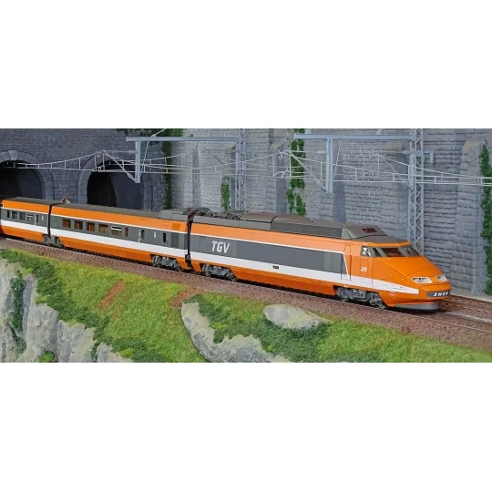 TGV-001-Ree Modeles TGV001 Set de 5 éléments TGV PSE Rame Origine N°69, SNCF