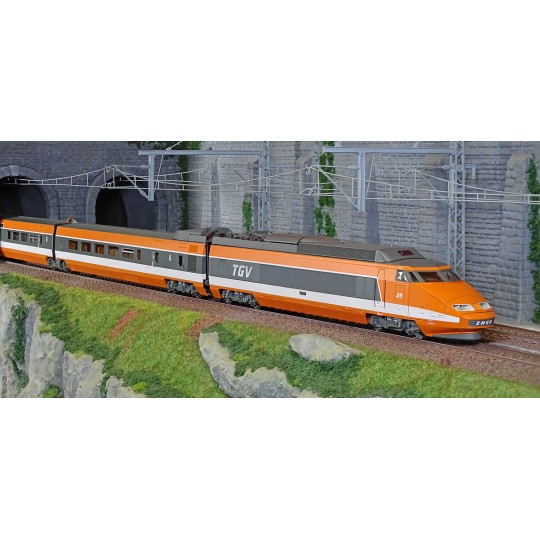 TGV-001-Ree Modeles TGV001 Set de 5 éléments TGV PSE Rame Origine N°69, SNCF