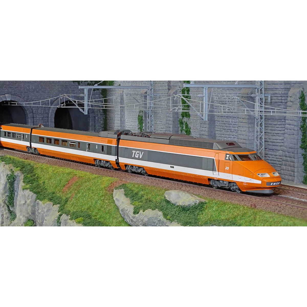Ree Modeles TGV001 Set of 5 TGV PSE Trainset (Original Trainset No....