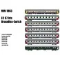 MW_1803-Models Word 1803 Set de 7 Voitures EC 97 Iris, SBB, Strasbourg - Zurich
