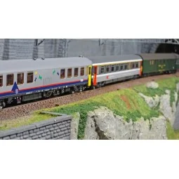 Models World 1803 Set of 7 EC 97 Iris Coaches, SBB, Strasbourg - Zu...