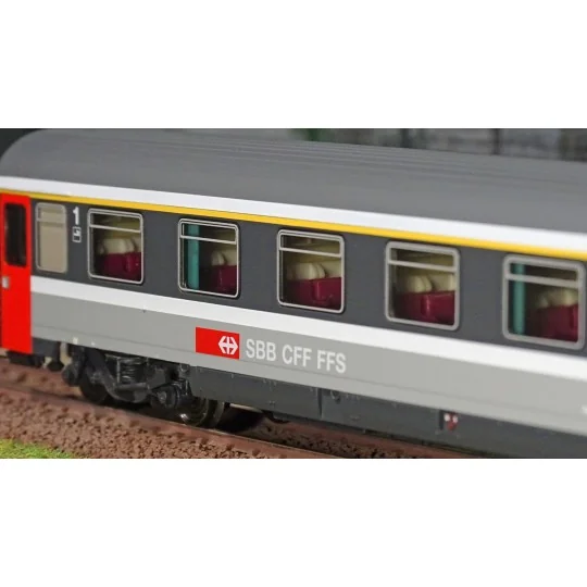 MW_1803-Models World 1803 Set of 7 EC 97 Iris Coaches, SBB, Strasbourg - Zurich