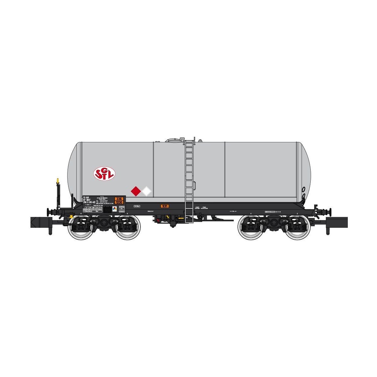 REE Modeles NW224 Wagon citerne ANF, Transport de Vins, SNCF, SGTL, N- 1/160 Ree Modeles NW-224 - 3