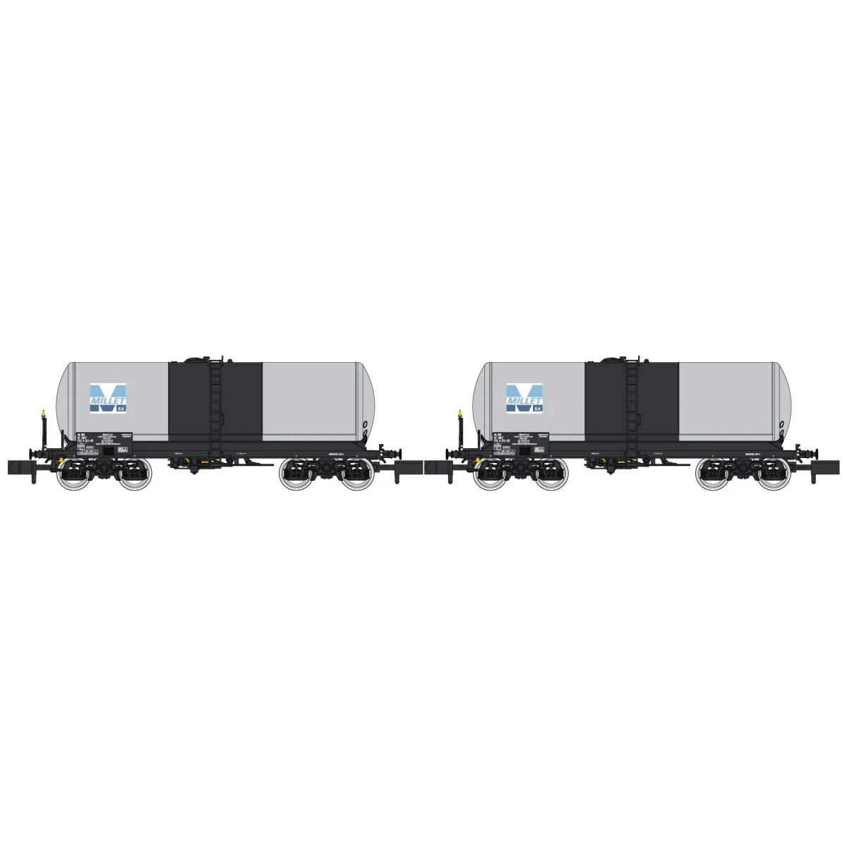 REE Modeles NW230 Set of 2 ANF tank wagons, Lubricant Transport, SN...