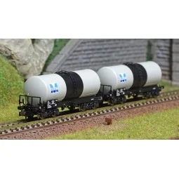 REE Modeles NW230 Set of 2 ANF tank wagons, Lubricant Transport, SN...