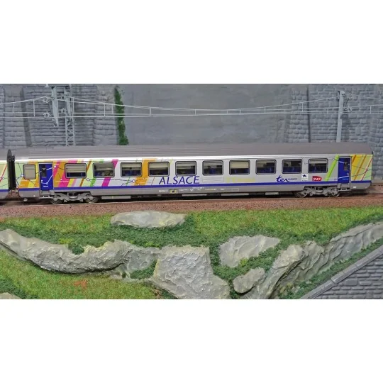 Lsm_41208-LS Models 41208 Set of 3 Vtu coaches: VTU, B11tu PLC+, B11tu + B11tu, Alsace livery, SNCF, Carmillon logo