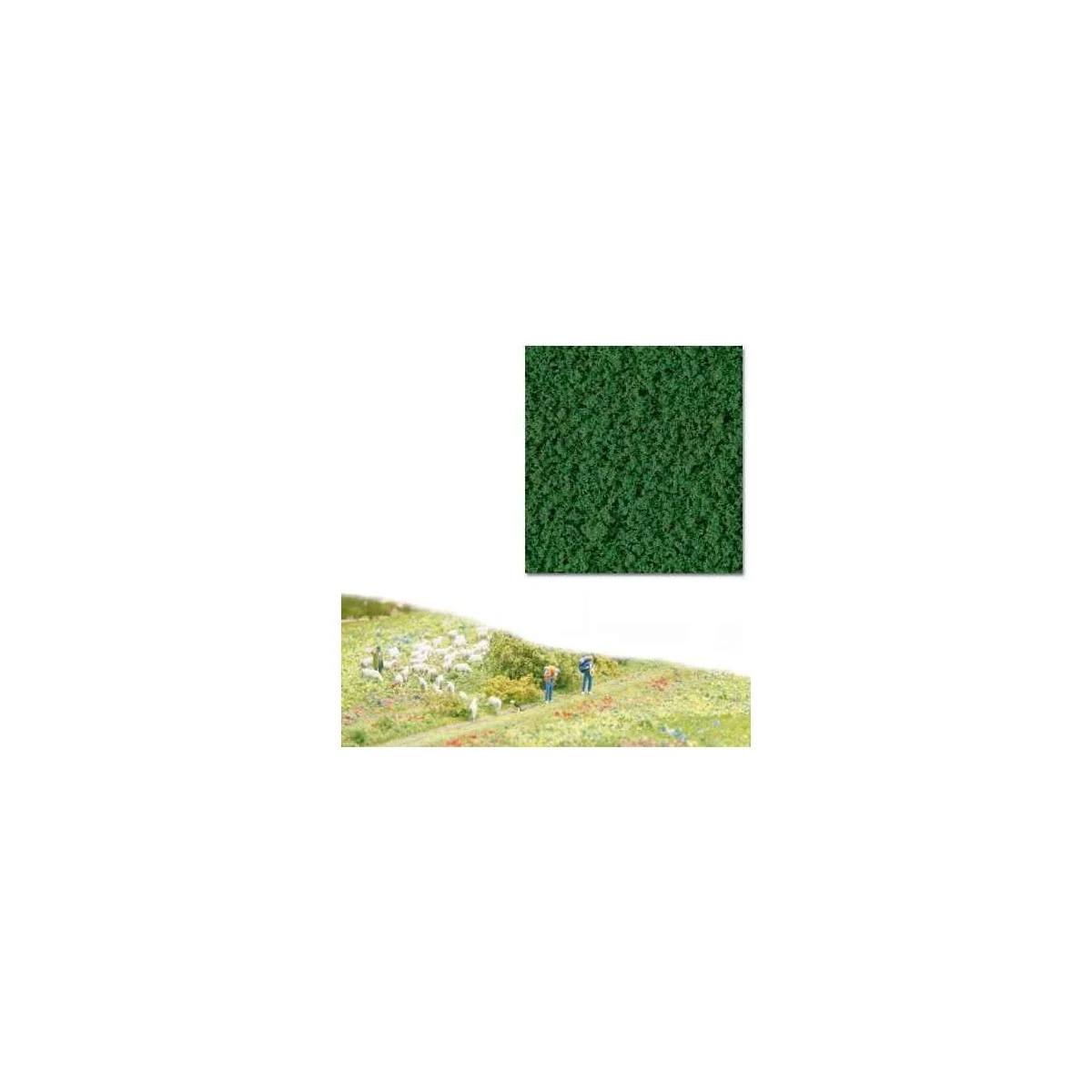 Busch 7333 Foam flocking, medium green foliage - Busch - Busch_7333 Busch 7333 Foam flocking, medium green foliage - Busch - Busch_7333