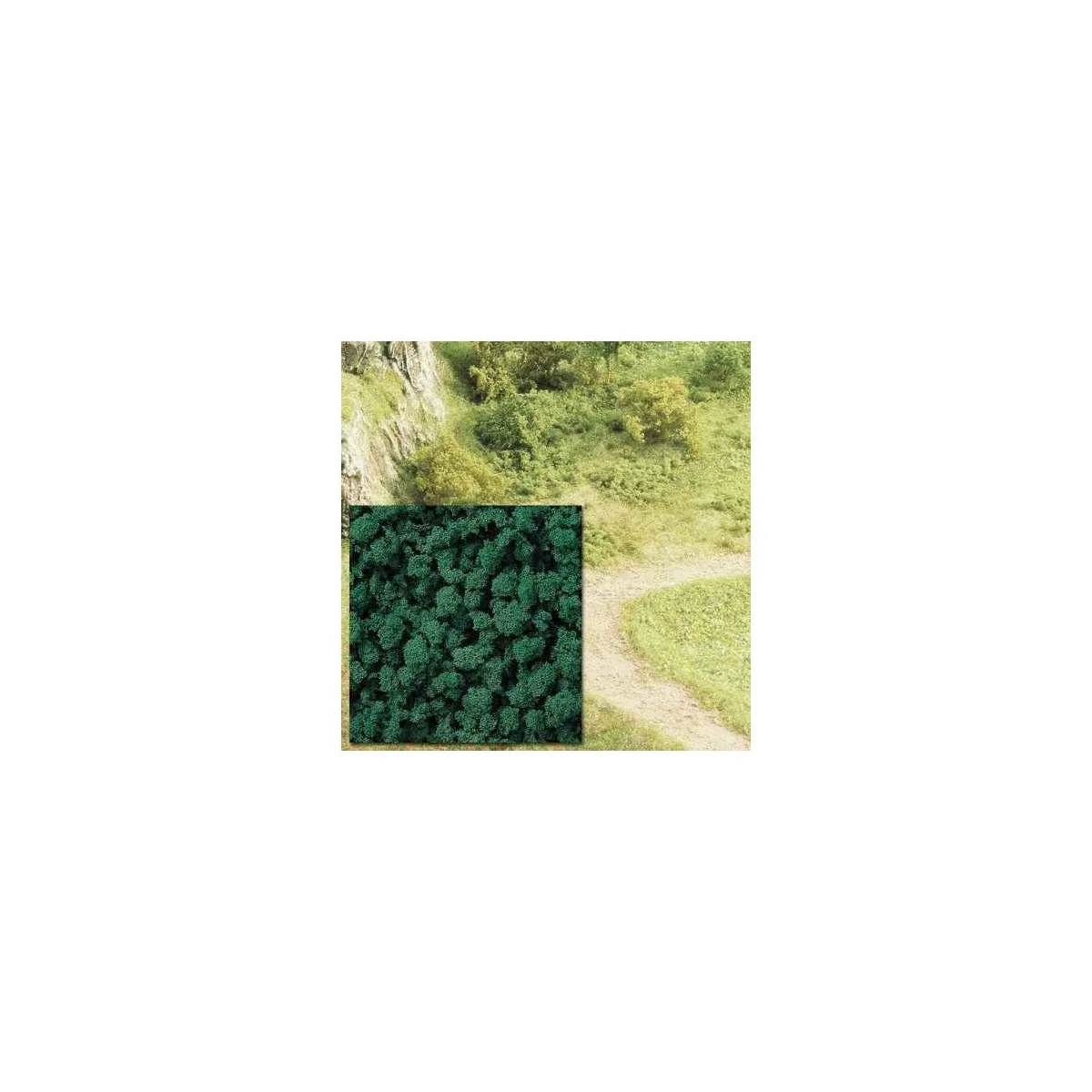 Busch 7363 Flocage mousse, buisson vert sombre Busch Busch_7363 - 1