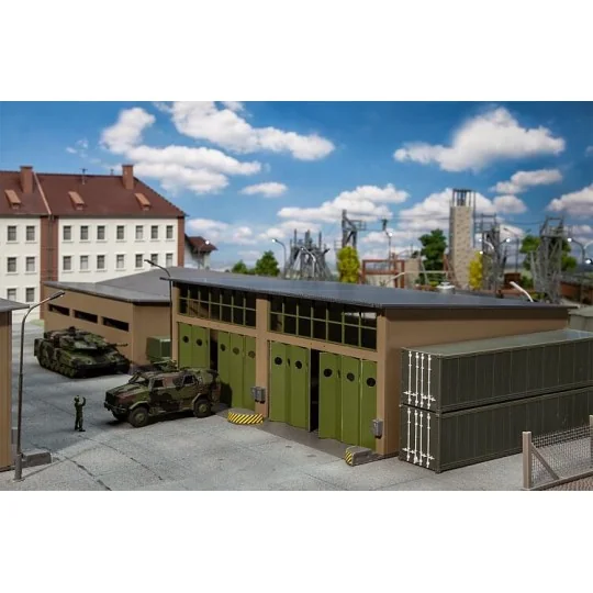 Faller 144103 Model Kit, Military Repair Hall Faller_144103-Faller 144103 Model Kit, Military Repair Hall