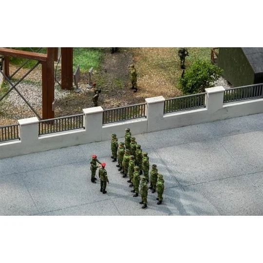 Faller_144120-Faller 144120 Model Kit, Barracks Fence