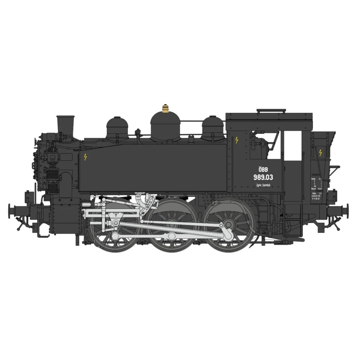 Ree Modeles MB043S Locomotive à vapeur 030 TU OBB 989.03, AUTRICHE, digitale sonore, fumigène Ree Modeles MB-043S - 4 Ree Modeles MB043S Locomotive à vapeur 030 TU OBB 989.03, AUTRICHE, digitale sonore, fumigène Ree Modeles MB-043S - 4