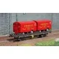 Ree models WB638 UFR Biporteur Wagon with screw brake HRv brown, CO... WB-638-Ree models WB638 UFR Biporteur Wagon with screw brake HRv brown, CORDIER van trailers