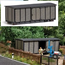 Busch 1986 Temporary storage, decommissioned freight wagon body