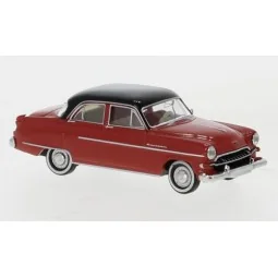 Brekina 20874 Opel Kapitän 1954, red with black roof - Sai_20874